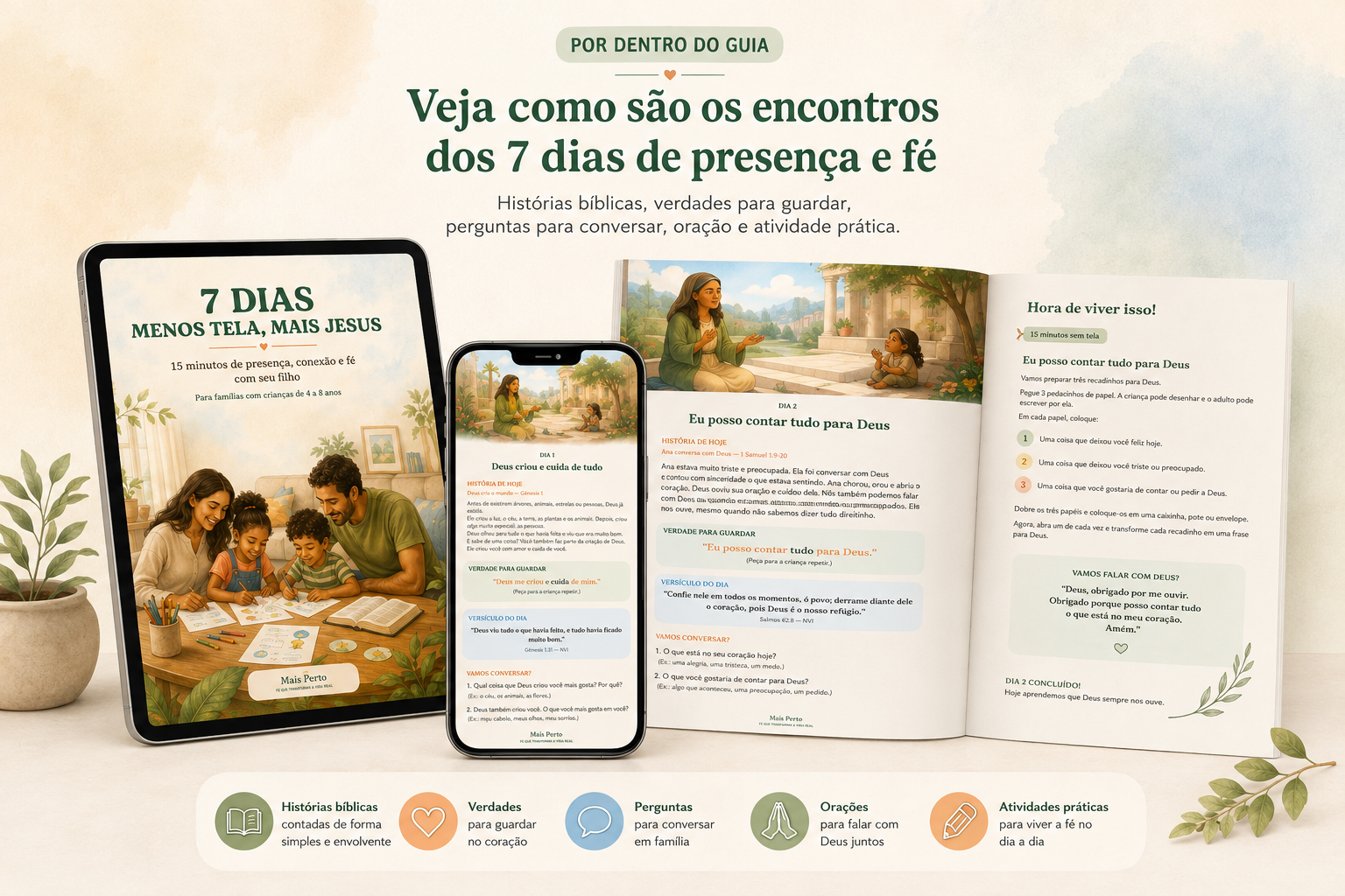 Visualização das páginas internas do Guia dos 7 Dias